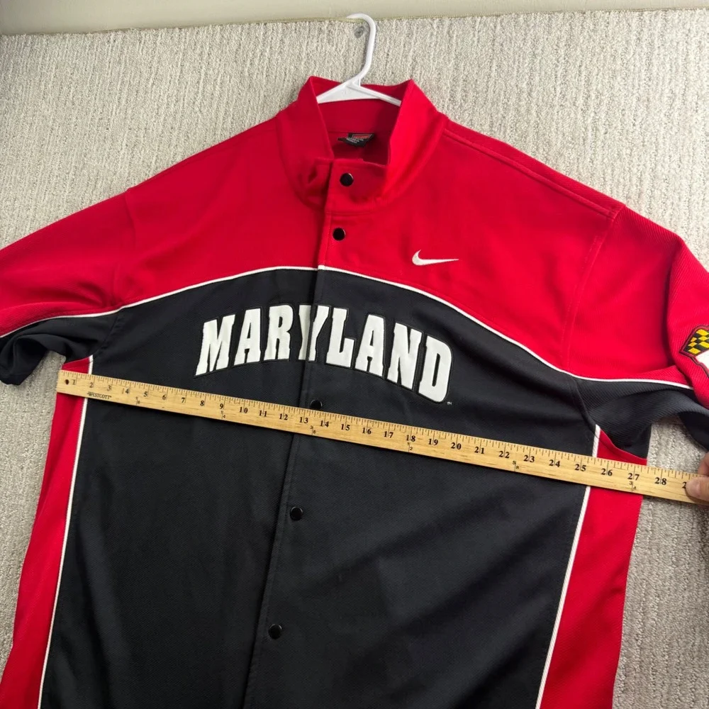 Nike Maryland Terrapins Elite Warm Up Shooting Shirt Mens Size XL Red Black